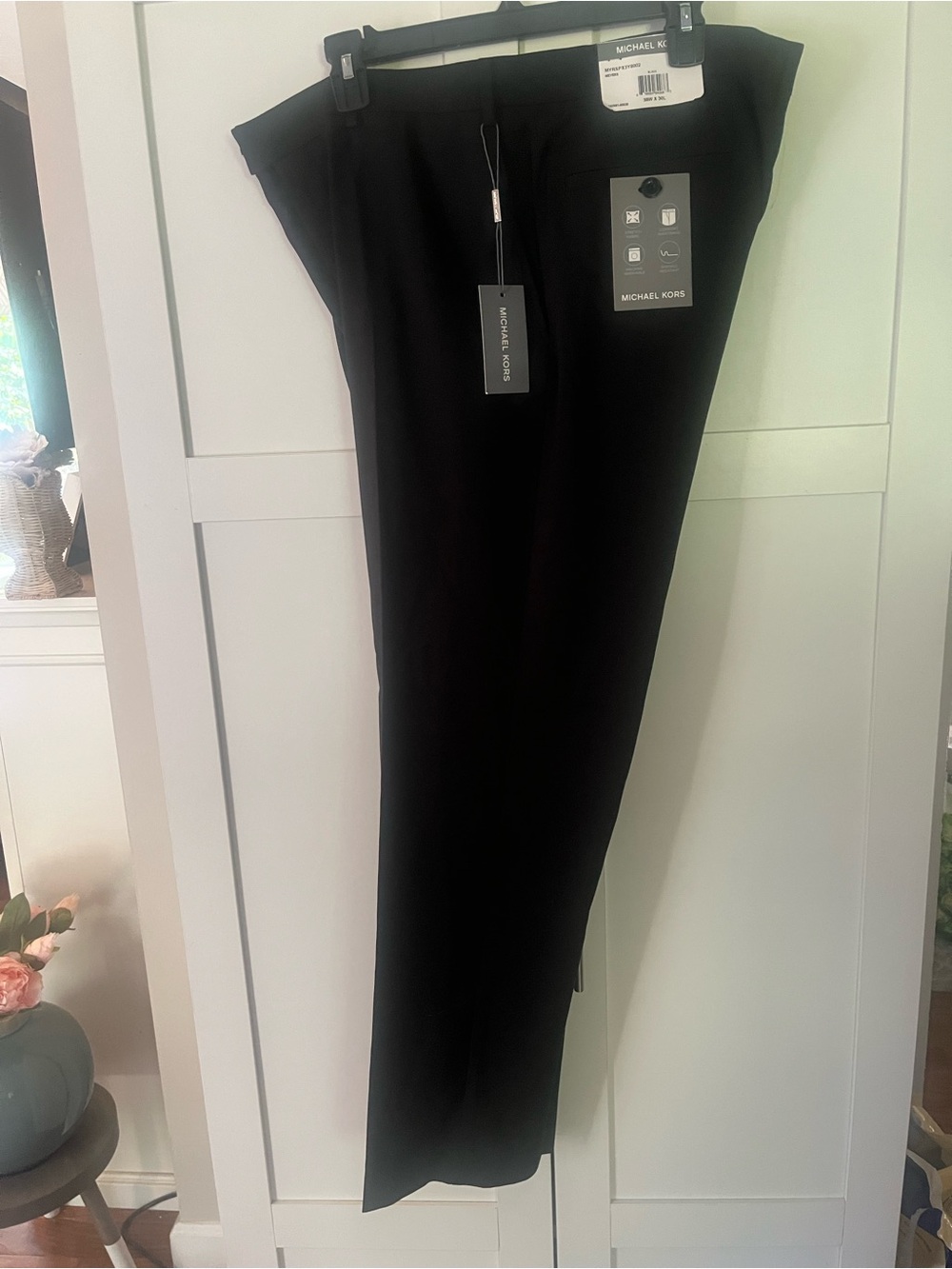 Michael Kors Men's Black Dress Trousers